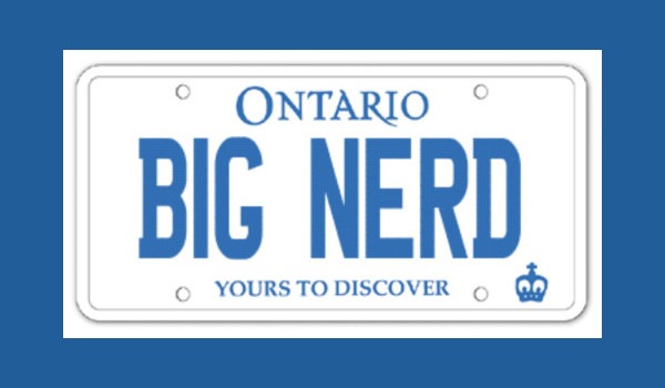 Big Nerd License Plate